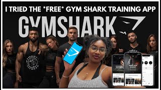 i trained with GYMSHARK ATHLETES for a week  i tried the FREE GYM SHARK TRAINING APP  APP REVIEW [upl. by Ariayek]