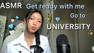 ASMRGet Ready With Me Go To✨UNIVERSITY✨asmr elle [upl. by Kallick]