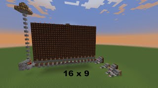 How to make a Minecraft Redstone Lamp Screen amp Control Every Pixel at Any Size [upl. by Hnilym]