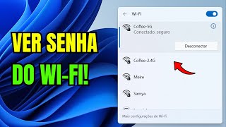 COMO VER A SENHA DO WIFI PELO PC WINDOWS 11 [upl. by Lait]