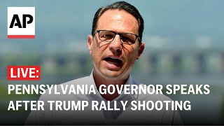 LIVE Pennsylvania Gov Josh Shapiro speaks after shooting at Trump rally [upl. by Adnohsek]