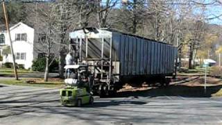 Moving railcar  Nov 24 2010 [upl. by Areivax619]