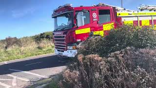 Dorset amp Wiltshire Fire and Rescue Scania P280 at Hengistbury Head part 1 [upl. by Annehsat]