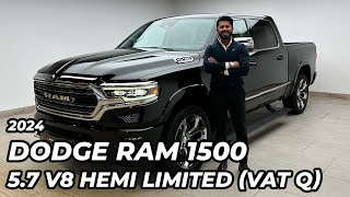 2024 Dodge Ram 1500 57 V8 HEMI Limited VAT [upl. by Yelrebma]