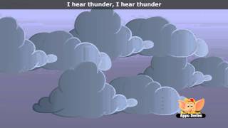 I Hear Thunder  Nursery Rhyme with Lyrics HD [upl. by Birgitta]