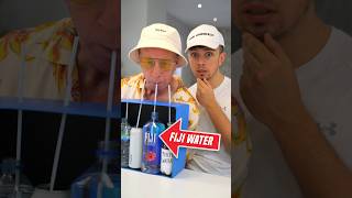 Guess CHEAP vs EXPENSIVE Fiji Water Challenge 💰 shorts [upl. by Assille]