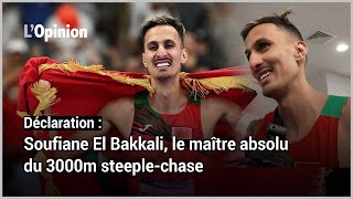 Déclaration Soufiane El Bakkali le maître absolu du 3000m steeplechase [upl. by Cooe]