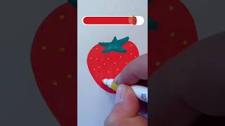 How to draw a yummy strawberry easy step by step🍓 [upl. by Keely]