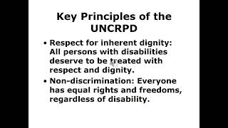 Introduction to UNCRPD [upl. by Oiramed]