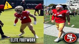 Ricky Pearsall DEBUT 🚨 ELITE RouteRunning 🔥 San Francisco 49ers Training Camp Highlights [upl. by Elsbeth697]