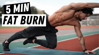 5 Min HIIT CARDIO TO BURN FAT  Rowan Row [upl. by Venator]