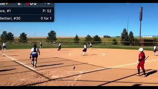 30 Ava Pellettieri 2025 7424 deep double vs Next Gen Athletics [upl. by Aleinad]