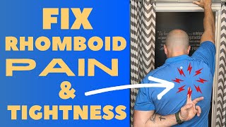 Rhomboid Pain Quick Fix  Dr Matthew Posa Milton Ontario [upl. by Henson]