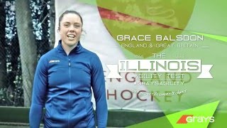 Grace Balsdons Illinois Agility Test  by Grays Hockey [upl. by Enaej]