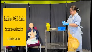 PAEDIATRIC OSCE STATION Subcutaneous injection [upl. by Akers949]