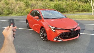 2023 Toyota Corolla XSE Hatchback Start Up Test Drive Walkaround POV and Review [upl. by Einallem689]