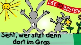 Seht wer sitzt denn dort im Gras  Die besten Oster und Frühlingslieder  Kinderlieder [upl. by Anialahs]