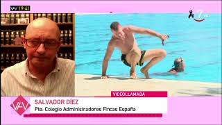 El presidente del Colegio de Administradores de Fincas explica si abrirán las piscinas Vamos a ver [upl. by Barram]