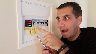 COMO INSTALAR um Medidor de Consumo ENERGÉTICO Económico Din rail LED Voltagem Amperimetro [upl. by Dareece]