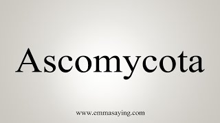 How To Say Ascomycota [upl. by Ellinehc]