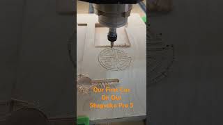 Our First Cut With Our Shapeoko Pro 5 woodworking cnc [upl. by Waligore]