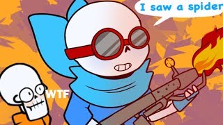 SANS JUST WENT FULL OVERKILL Undertale Comic Dub Compilation [upl. by Urbano]