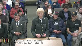 Wausau City Council Meeting  111224 [upl. by Vance]