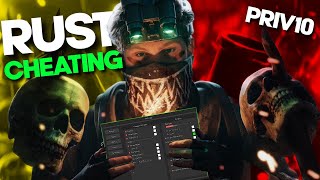 Legit Cheating Until a RUST Zerg Raids Me  ft priv10 [upl. by Farica]