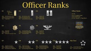 US Military All Branches OFFICER RANKS Explained  What is an Officer [upl. by Olrak705]