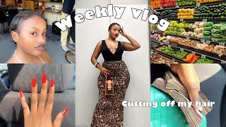 Vlog  cutting off my hair  life update  Storytime   getting my nails done  shopping haul [upl. by Dyan]