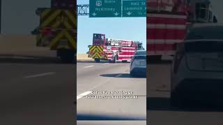 Ever seen a fire ladder truck pull off moves smoother than most cars [upl. by Llerraj]