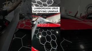 We UnWrapped This Urus🔥 lamborghini urus custom unwrap transformation satisfying shorts [upl. by Standush]