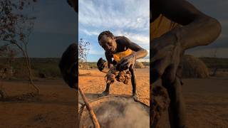 Wow Thats incredible delicious food 😋😲 See How hadzabe tribe survives middle of Junglefood [upl. by Letnohc]