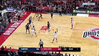 Highlights Samford at Ohio State  Big Ten Basketball [upl. by Tamsky92]