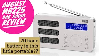 August MB225 dab radio review Is this small portable DAB any good [upl. by Nester912]