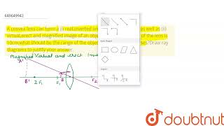 A convex lens can form a i real inverted and mangnified image as well as ii virtualerect a [upl. by Klara849]