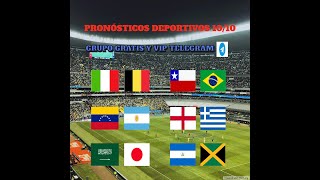 APUESTAS DEPORTIVAS HOY 1010 PRONÓSTICOS GRATIS⚽ELIMINATORIAS SUDAMERICANAS AFC NATIONS LEAGUE✅ [upl. by Harbard295]