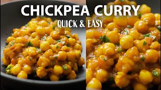 CHICKPEA CURRY Recipe  Easy Vegetarian and Vegan Meals [upl. by Oisacin80]