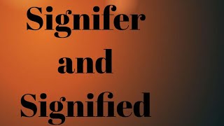 Signifer and Signified  MEG 05  IGNOU English Lingustic Theory [upl. by Anedal]