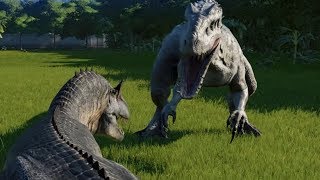 Allosaurus VS Indominus Rex  Jurassic World Evolution [upl. by Alywt]