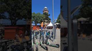 🇵🇱 Kołobrzeg Polska Water Curtain in Kołobrzeg Old Port Kurtyna Wodna Stary Port Shorts [upl. by Nicholl]