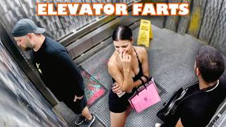 Funny WET FART Prank in an ELEVATOR [upl. by Yecak358]