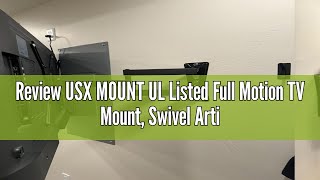 Review USX MOUNT UL Listed Full Motion TV Mount Swivel Articulating Tilt TV Wall Mount for 2655Inc [upl. by Rad]