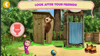 Msha and the bear 🏠🏡 how to spend your teisure 😘☺ masha and the bear hindi cartoon game [upl. by Maeve]