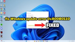 FIXED Windows update error 0x800B0110 [upl. by Treve]