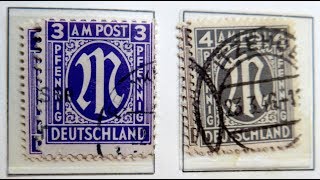 Briefmarken wertvoll oder nicht Der ungefähre Wert der Briefmarken Bizone von 1945  1949 [upl. by Reece]