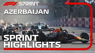 F1 Sprint Highlights  2023 Azerbaijan Grand Prix [upl. by Euginimod952]