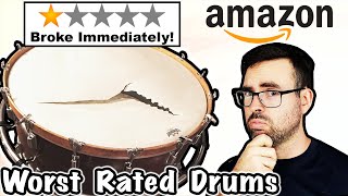 I Bought the WORST Rated Drums on Amazon [upl. by Islek167]