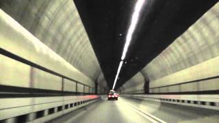 Driving Through The Kingsway Tunnel From Liverpool To Wallasey England 26th August 2013 [upl. by Kilby]