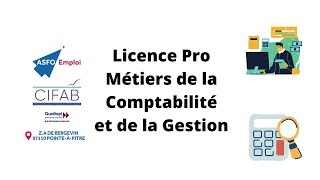 Licence Professionnelle Métiers Comptabilité Gestion [upl. by Verlie12]